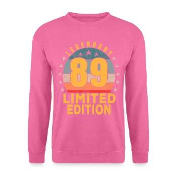 Anniversaire Légendaire 89 Ans Édition Limitée - Sweat-shirt Unisexe - rose - Devant