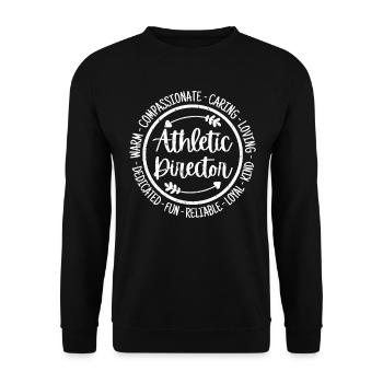 Athletic Director Vintage - Unisex Sweatshirt - black - Front - Alina (178cm) & Michal (187cm)