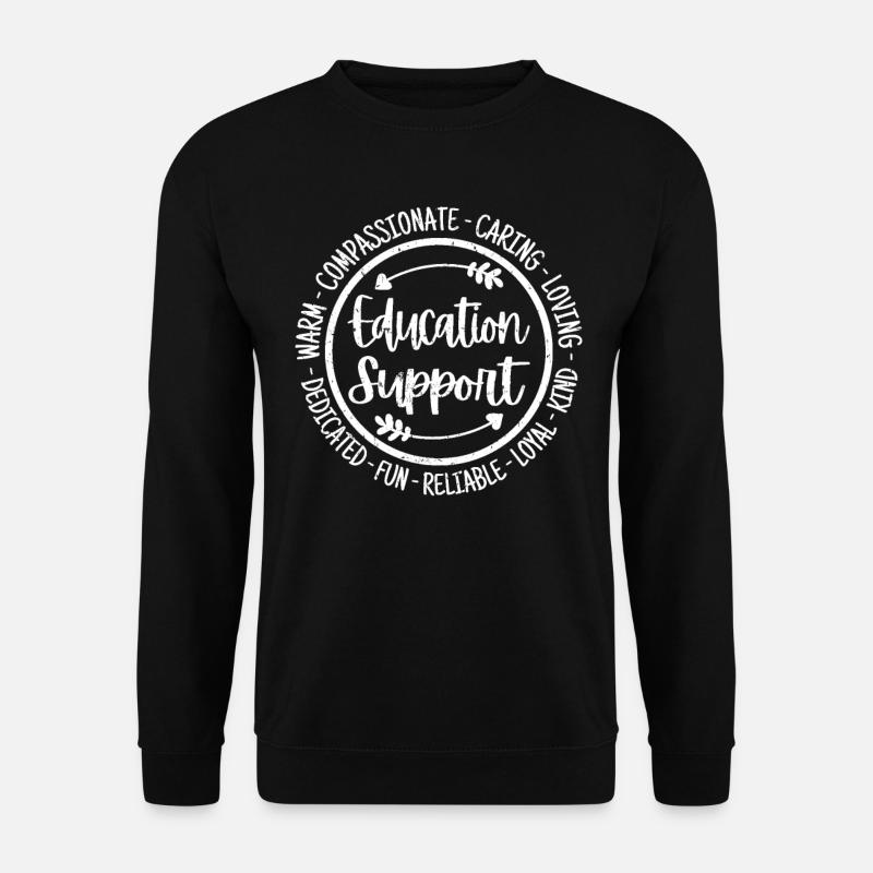 Bildung Unterstützung Lehrer Vintage - Unisex Pullover - Schwarz