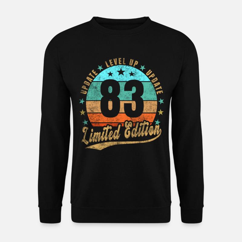 Update Level Up 83 Jahre Limited Edition Retro - Unisex Pullover - Schwarz