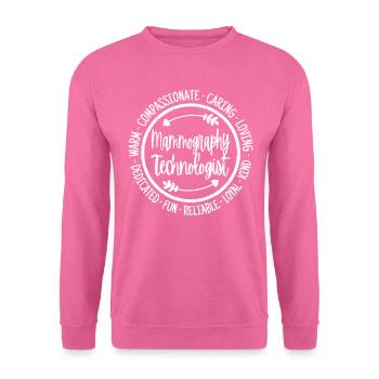 Technologue en mammographie Vintage - Sweat-shirt Unisexe - rose - Devant