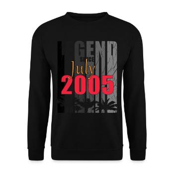 Year of construction 2006 July born gift idea - Unisex Pullover - Schwarz - Vorne - Alina (178cm) & Michal (187cm)