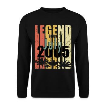Year of construction 2006 July born gift idea - Unisex Pullover - Schwarz - Vorne - Alina (178cm) & Michal (187cm)