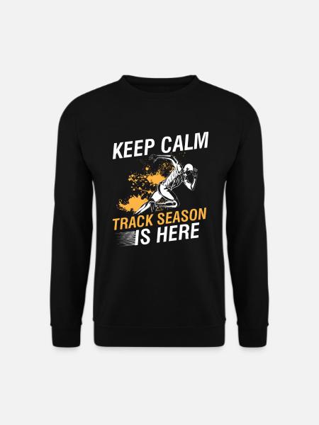 Leichtathletik Maßband Feldschuhe Track Season - Unisex Pullover - Schwarz