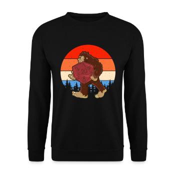 Drôle de RPG Gamer Bigfoot Game Night Jeu de rôle - Sweat-shirt Unisexe - noir - Devant - Alina (178cm) & Michal (187cm)