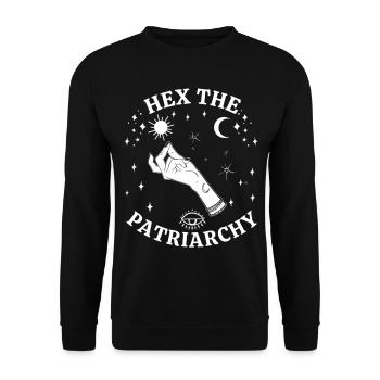 Hex Le Patriarcat Smach Patriarcat - Sweat-shirt Unisexe - noir - Devant - Alina (178cm) & Michal (187cm)