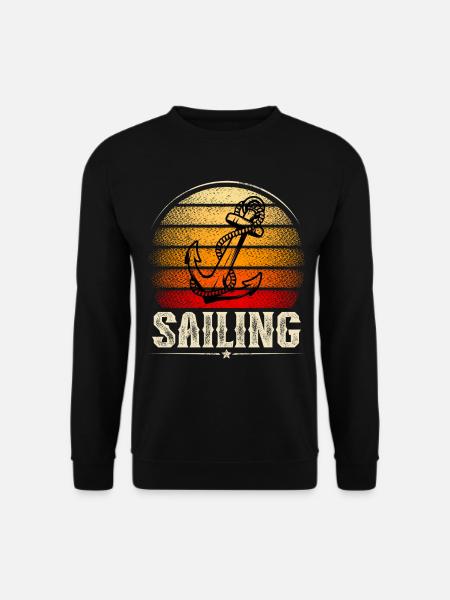 Sailing Sailor Sailboat - Unisex Sweatshirt - black