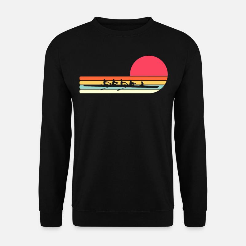 Rudern Ruderer Ruderboot - Unisex Pullover - Schwarz