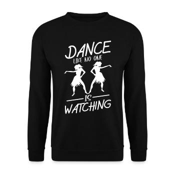 Dance Like No One Is Watching - Unisex Pullover - Schwarz - Vorne - Alina (178cm) & Michal (187cm)