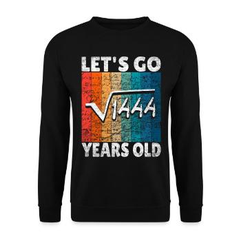 38th birthday - the root of 1444 = 38 years - Unisex Sweatshirt - black - Front - Alina (178cm) & Michal (187cm)