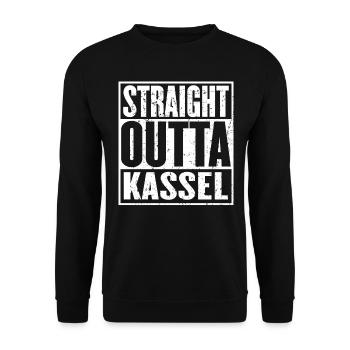 Straight Outta Kassel Vintage - Sweat-shirt Unisexe - noir - Devant - Alina (178cm) & Michal (187cm)