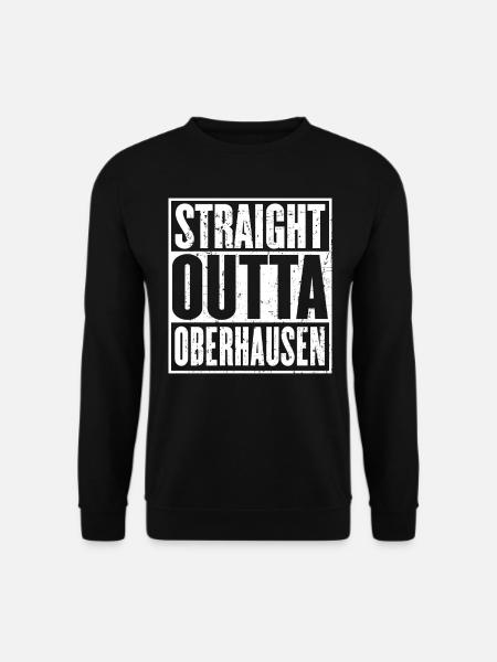 Straight Outta Oberhausen Jahrgang - Unisex Pullover - Schwarz