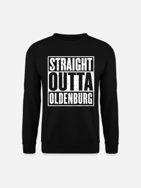 Straight Outta Oldenburg Vintage - Unisex Pullover - Schwarz