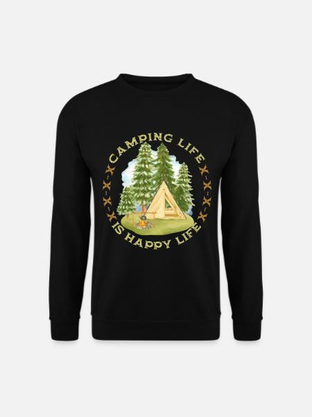 Camping, Camping-Life, Camping, Funny Saying - Unisex Sweatshirt - black