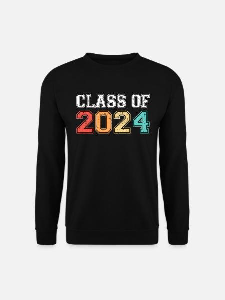 Klasse von 2024 Abschluss Retro Vintage - Unisex Pullover - Schwarz