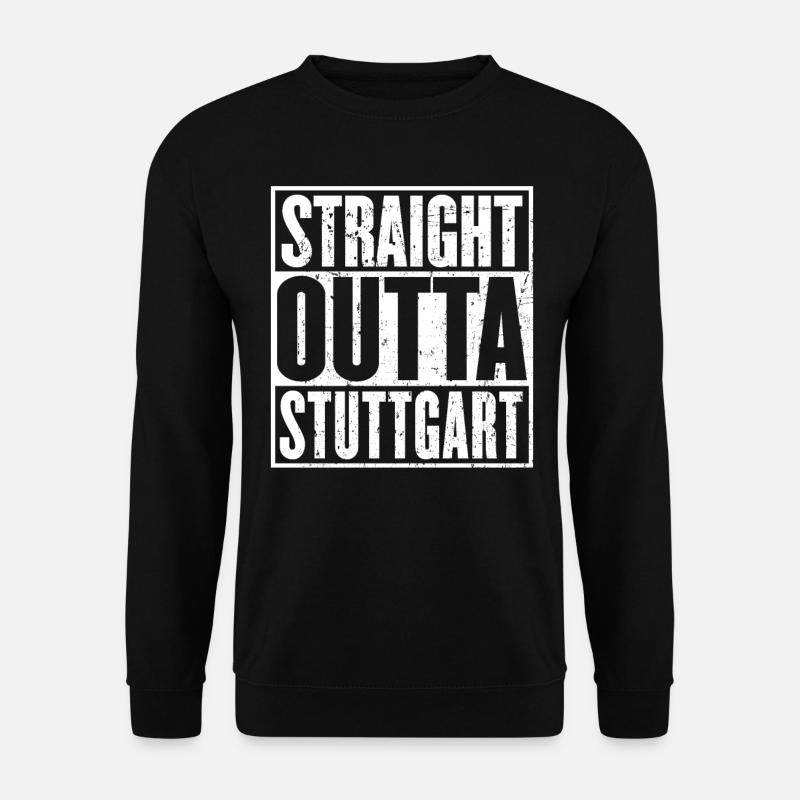 Straight Outta Stuttgart Jahrgang - Unisex Pullover - Schwarz