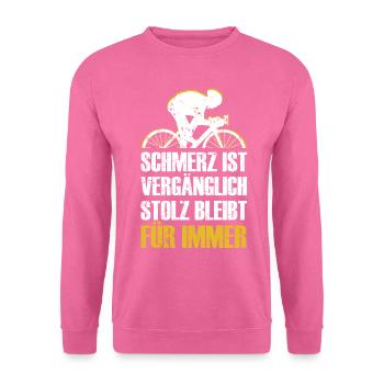 Fahrradsport Rennrad Fahrrad Gravel Zeitfahrrad - Unisex Pullover - Pink - Vorne