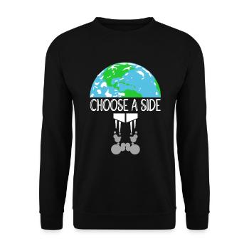 Nature Conservation Climate Conservationists Sea - Unisex Sweatshirt - black - Front - Alina (178cm) & Michal (187cm)