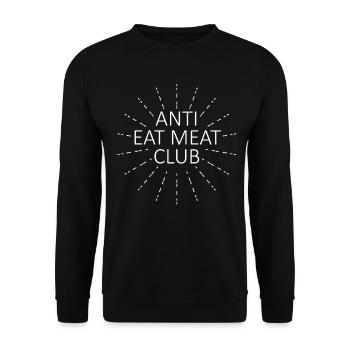 Végétalien Végétalien Bien-être animal Végétarien Végétarien - Sweat-shirt Unisexe - noir - Devant - Alina (178cm) & Michal (187cm)