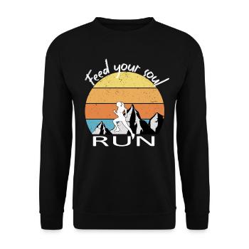 Trail Running - Sweat-shirt Unisexe - noir - Devant - Alina (178cm) & Michal (187cm)