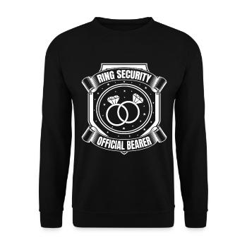 Ring Security - Official Bearer - Unisex Sweatshirt - black - Front - Alina (178cm) & Michal (187cm)