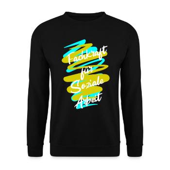 Soziale Arbeit - Unisex Pullover - Schwarz - Vorne - Alina (178cm) & Michal (187cm)