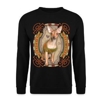Chihuahua, dicton drôle, amour amour - Sweat-shirt Unisexe - noir - Devant - Alina (178cm) & Michal (187cm)