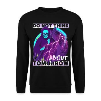 Horreur Grim Reaper, Grim Reaper, dicton drôle - Sweat-shirt Unisexe - noir - Devant - Alina (178cm) & Michal (187cm)
