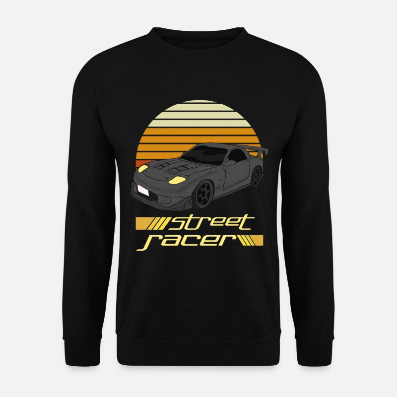 Straßenrennen Sportwagen PS Sportauto - Unisex Pullover - Schwarz