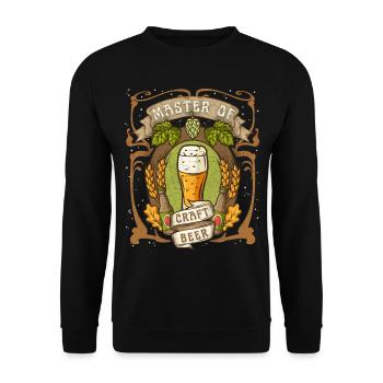 Craft-Bier, Craft-Beer lustiger Spruch - Unisex Pullover - Schwarz - Vorne - Alina (178cm) & Michal (187cm)