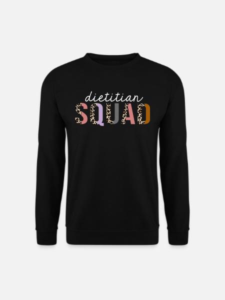 Ernährungsberater Squad Leopard Print Lustiges Geschenk - Unisex Pullover - Schwarz
