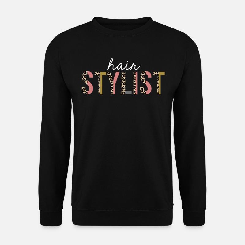 coiffeur Leopard Print Funny Gift - Sweat-shirt Unisexe - noir
