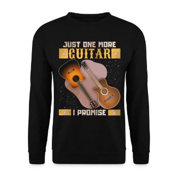 Guitariste guitariste guitare électrique, dicton drôle - Sweat-shirt Unisexe - noir - Devant - Alina (178cm) & Michal (187cm)