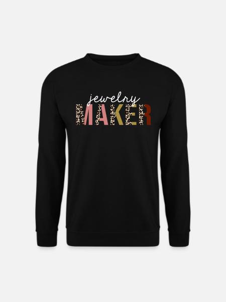 Schmuck Hersteller Leopard Print lustiges Geschenk - Unisex Pullover - Schwarz