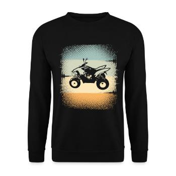 Quad ATV Offroad Quad Riders - Unisex Sweatshirt - black - Front - Alina (178cm) & Michal (187cm)