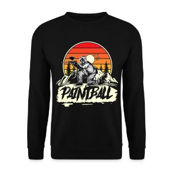 Paintball - Unisex Sweatshirt - black - Front - Alina (178cm) & Michal (187cm)
