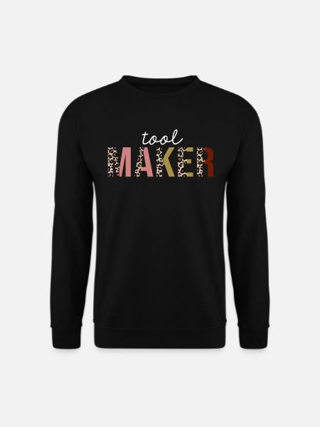 Tool Maker Leopard Print lustiges Geschenk - Unisex Pullover - Schwarz