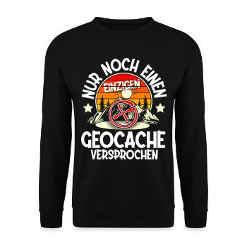 Geocaching Geocacher Geocache - Unisex Pullover - Schwarz - Vorne - Alina (178cm) & Michal (187cm)