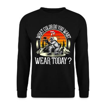 Paintball - Unisex Sweatshirt - black - Front - Alina (178cm) & Michal (187cm)