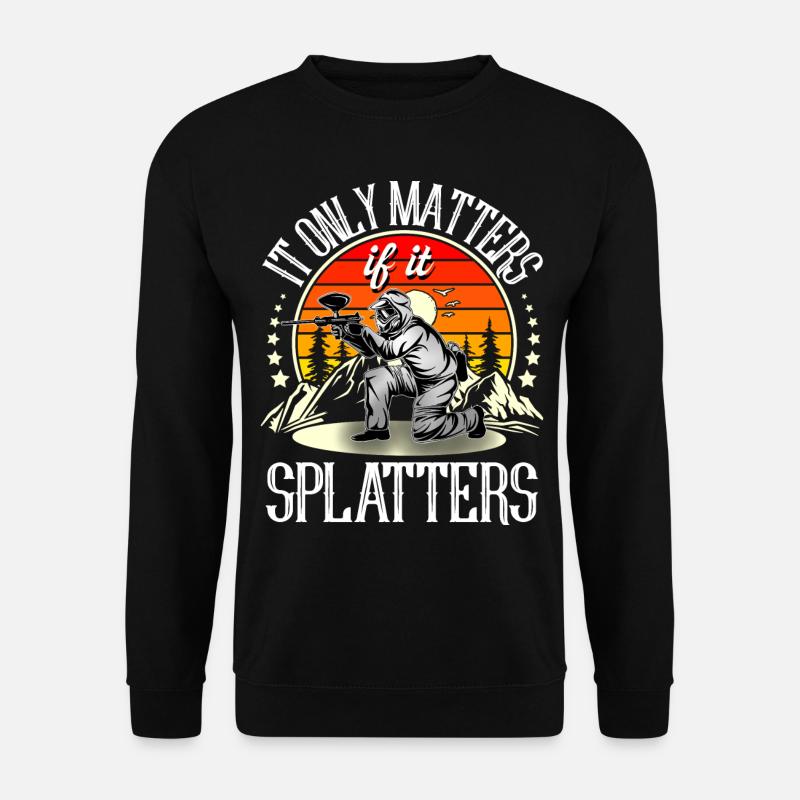Paintball - Unisex Pullover - Schwarz