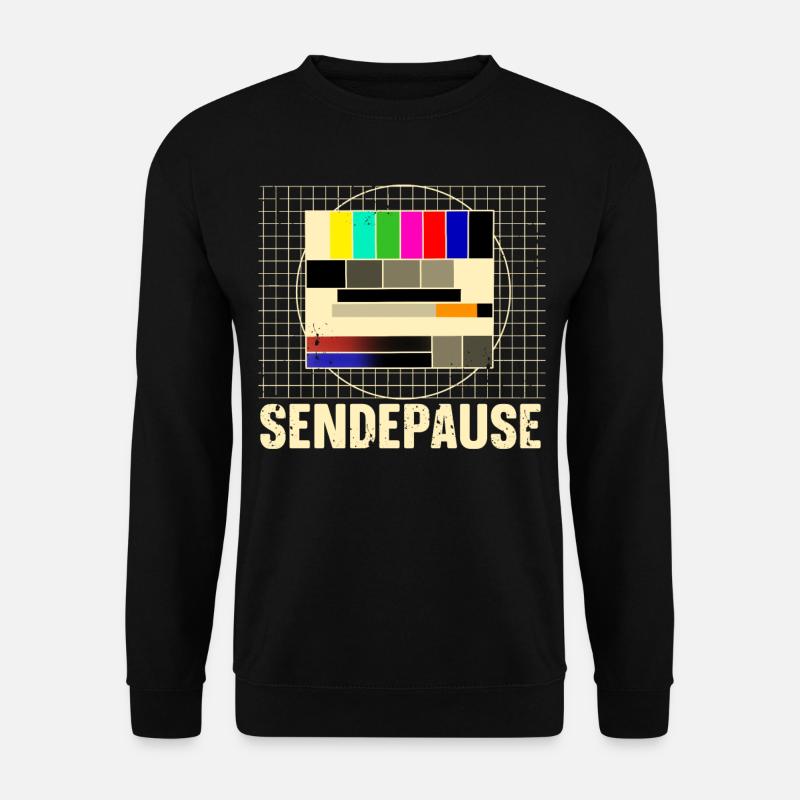 Testbild Sendepause - Unisex Pullover - Schwarz