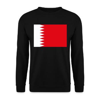 Official Bahrain Flag Bahraini Country Pride - Unisex Sweatshirt - black - Front - Alina (178cm) & Michal (187cm)