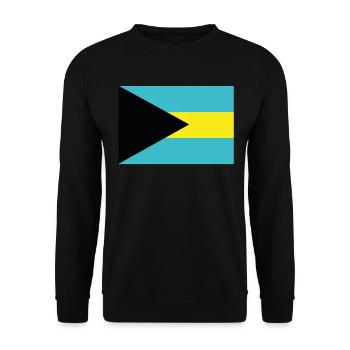 Drapeau officiel des Bahamas Bahamian Country Pride - Sweat-shirt Unisexe - noir - Devant - Alina (178cm) & Michal (187cm)