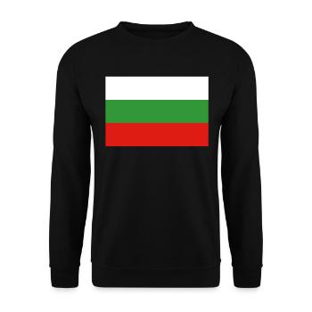 Official Bulgaria Flag Bulgarian Country Pride - Unisex Sweatshirt - black - Front - Alina (178cm) & Michal (187cm)