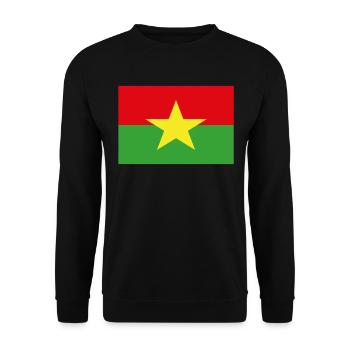Drapeau officiel burkina Burkinese Country Pride - Sweat-shirt Unisexe - noir - Devant - Alina (178cm) & Michal (187cm)