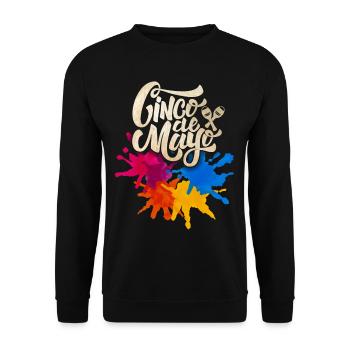 Cinco de Mayo, Mexiko, Mexiko-Fiesta - Unisex Pullover - Schwarz - Vorne - Alina (178cm) & Michal (187cm)