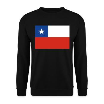 Offizielle Chile Flagge Chilen Country Pride - Unisex Pullover - Schwarz - Vorne - Alina (178cm) & Michal (187cm)