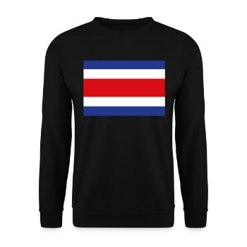 Drapeau officiel du Costa Rica Costa Rican Country Pride - Sweat-shirt Unisexe - noir - Devant - Alina (178cm) & Michal (187cm)
