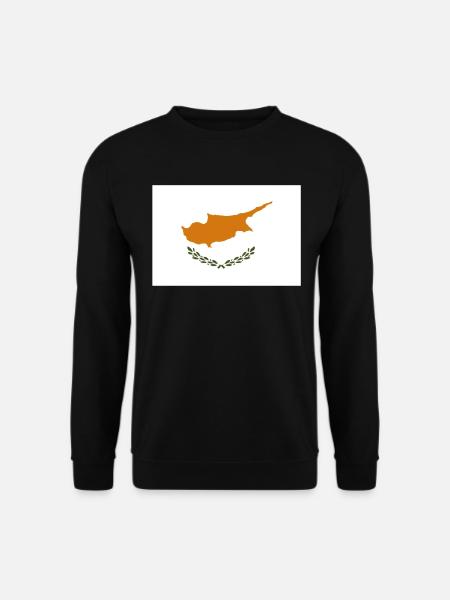 Official Cyprus Flag Cypriots Greek Turkish - Unisex Sweatshirt - black