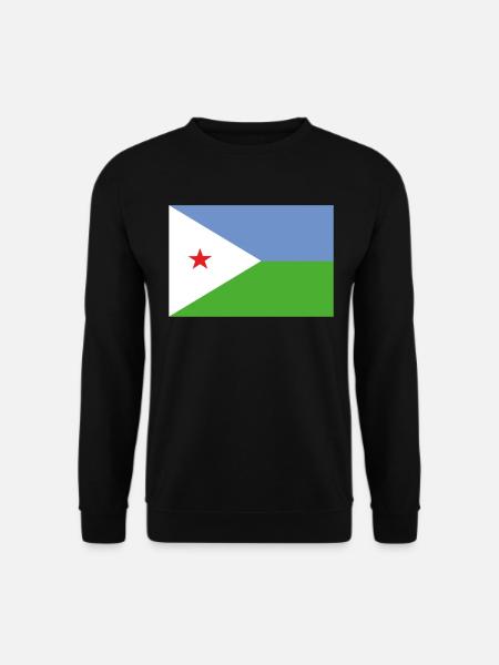 Drapeau officiel de Djibouti Djibouti Country Pride - Sweat-shirt Unisexe - noir
